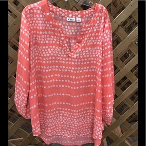 Ladies Orange and White tunic